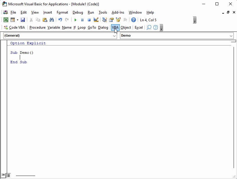 support for VBA Date procedures